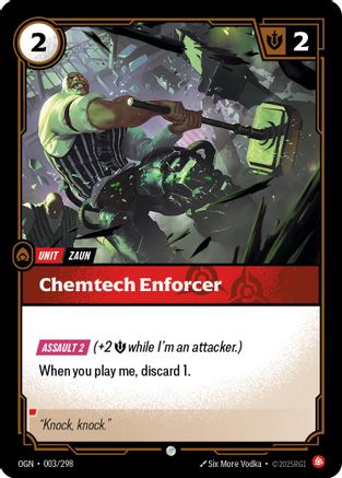 Image of Chemtech Enforcer (003/298) - Origins Foil