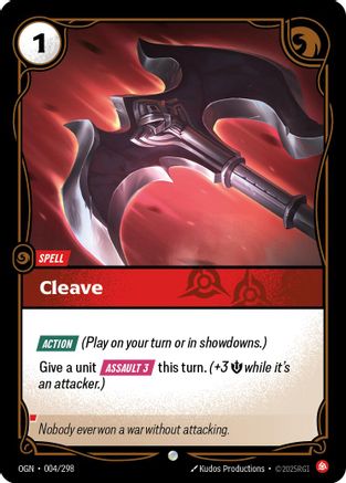 Image of Cleave (004/298) - Origins Foil