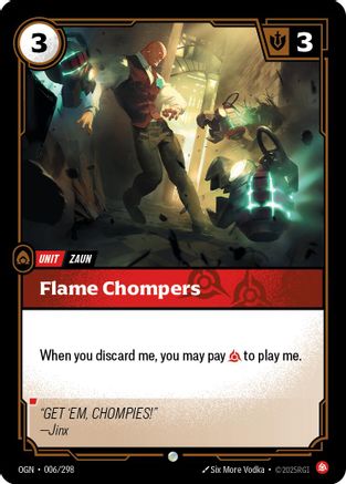 Image of Flame Chompers (006/298) - Origins Foil