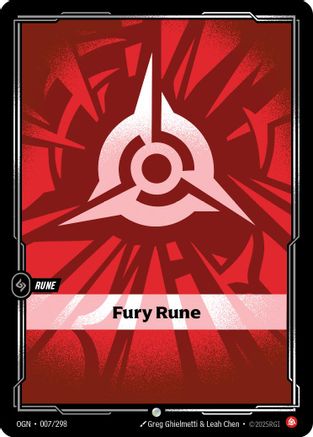 Image of Fury Rune (007/298) - Origins Foil