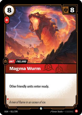 Image of Magma Wurm (011/298) - Origins Foil