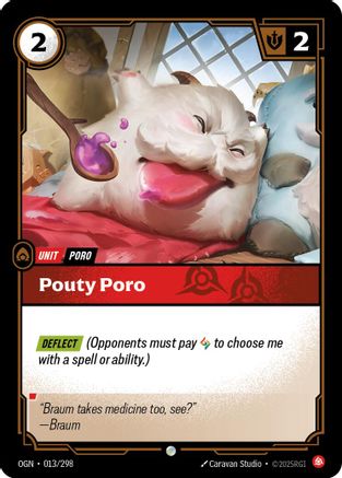 Image of Pouty Poro (013/298) - Origins Foil