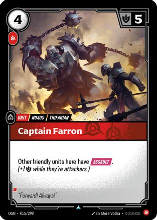 Image of Captain Farron (015/298) - Origins