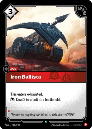 Image of Iron Ballista (017/298) - Origins Foil