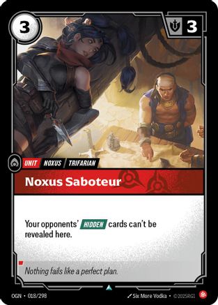Image of Noxus Saboteur (018/298) - Origins