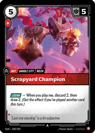 Image of Scrapyard Champion (020/298) - Origins Foil