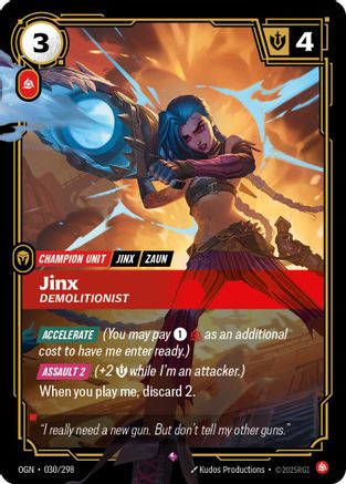 Image of Jinx - Demolitionist (030/298) - Origins Foil