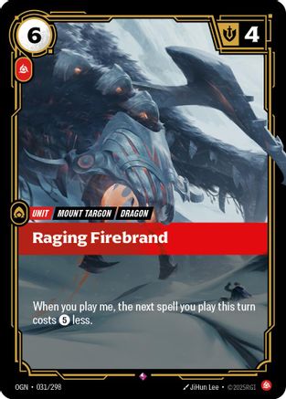 Image of Raging Firebrand (031/298) - Origins Foil