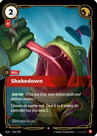 Image of Shakedown (033/298) - Origins Foil