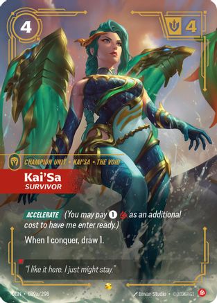 Image of Kai'Sa - Survivor (Alternate Art) (039a/298) - Origins Foil
