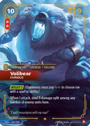 Image of Volibear - Furious (041/298) - Origins Foil
