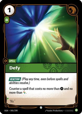 Image of Defy (045/298) - Origins Foil