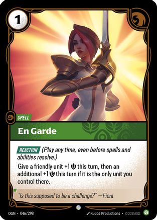 Image of En Garde (046/298) - Origins Foil