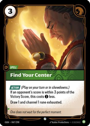 Image of Find Your Center (047/298) - Origins Foil