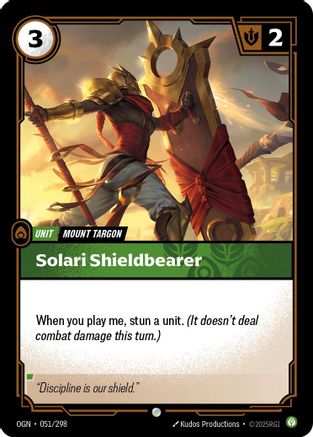 Image of Solari Shieldbearer (051/298) - Origins Foil