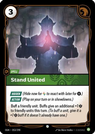 Image of Stand United (053/298) - Origins Foil