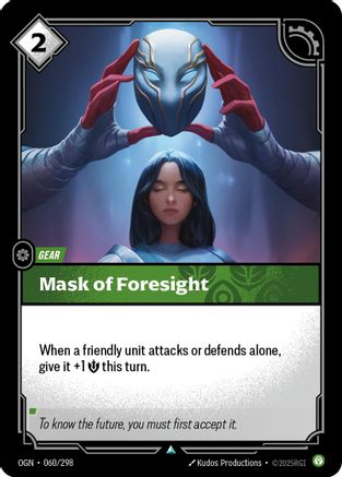 Image of Mask of Foresight (060/298) - Origins Foil