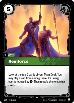 Image of Reinforce (062/298) - Origins Foil