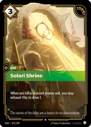 Image of Solari Shrine (072/298) - Origins Foil
