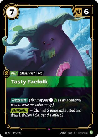 Image of Tasty Faefolk (075/298) - Origins Foil
