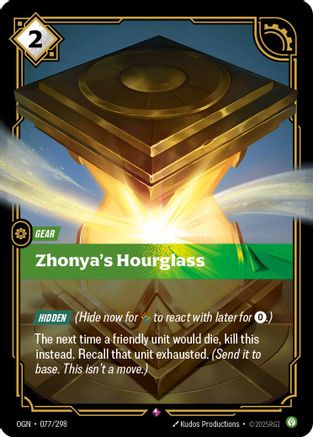 Image of Zhonya's Hourglass (077/298) - Origins Foil
