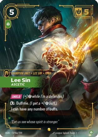 Image of Lee Sin - Ascetic (Alternate Art) (078a/298) - Origins Foil