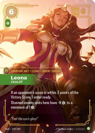 Image of Leona - Zealot (079/298) - Origins Foil