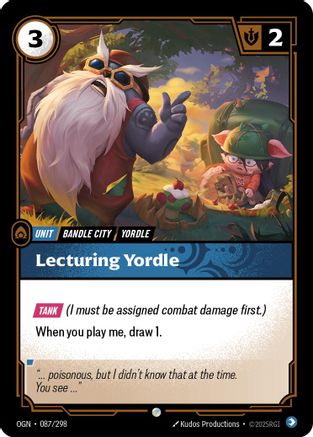 Image of Lecturing Yordle (087/298) - Origins