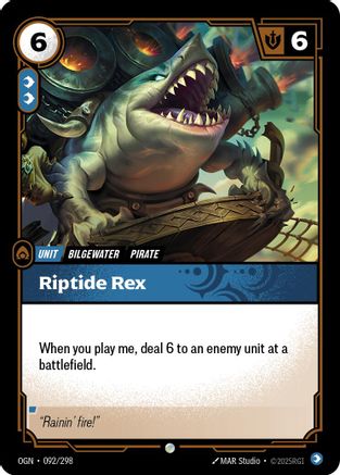 Image of Riptide Rex (092/298) - Origins
