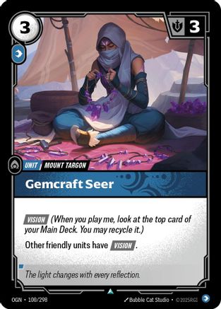 Image of Gemcraft Seer (100/298) - Origins Foil