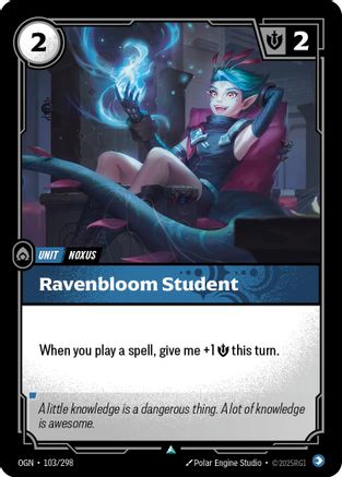 Image of Ravenbloom Student (103/298) - Origins Foil