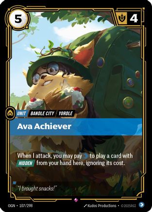 Image of Ava Achiever (107/298) - Origins Foil