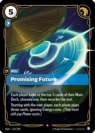 Image of Promising Future (115/298) - Origins Foil