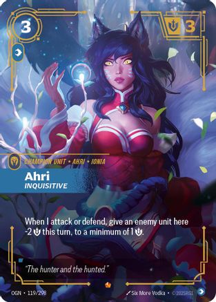 Image of Ahri - Inquisitive (119/298) - Origins Foil