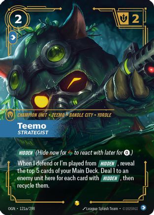 Image of Teemo - Strategist (Alternate Art) (121a/298) - Origins Foil
