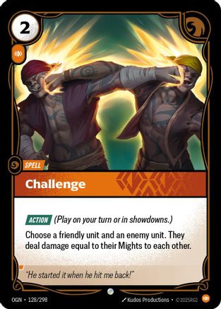 Image of Challenge (128/298) - Origins Foil