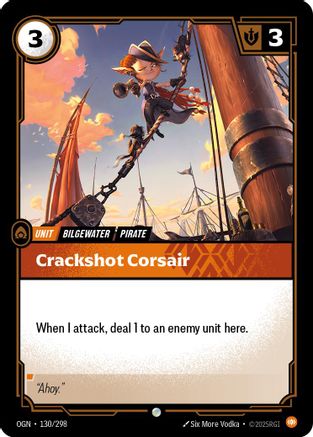 Image of Crackshot Corsair (130/298) - Origins