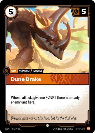 Image of Dune Drake (131/298) - Origins Foil