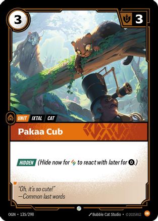 Image of Pakaa Cub (135/298) - Origins Foil