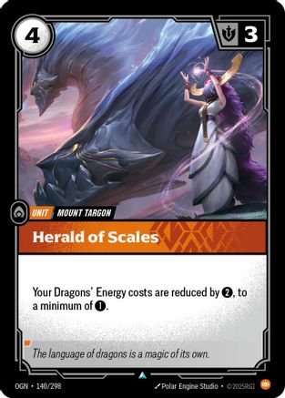 Image of Herald of Scales (140/298) - Origins Foil