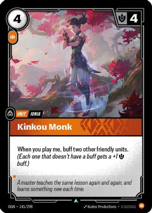 Image of Kinkou Monk (141/298) - Origins Foil