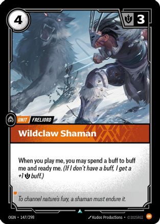 Image of Wildclaw Shaman (147/298) - Origins