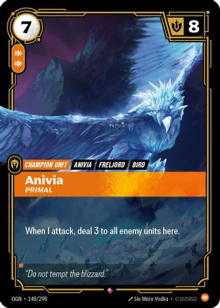 Image of Anivia - Primal (148/298) - Origins Foil