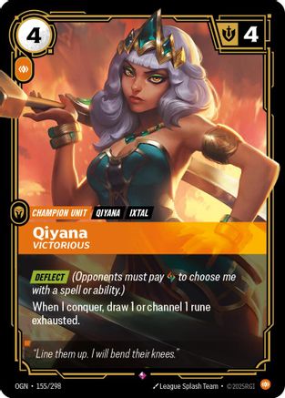 Image of Qiyana - Victorious (155/298) - Origins Foil