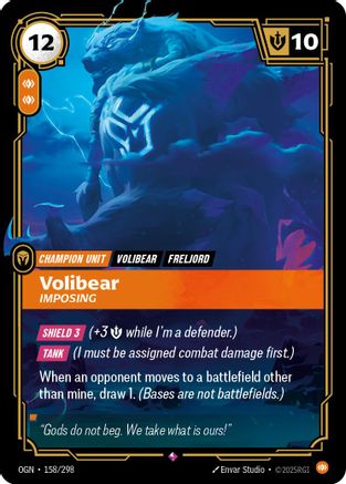 Image of Volibear - Imposing (158/298) - Origins Foil