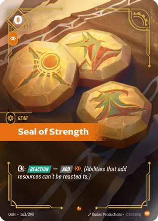 Image of Seal of Strength (163/298) - Origins Foil