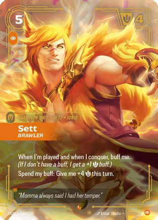 Image of Sett - Brawler (164/298) - Origins Foil