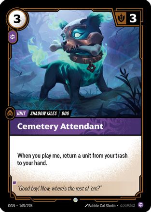Image of Cemetery Attendant (165/298) - Origins Foil