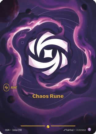 Image of Chaos Rune (Alternate Art) (166a/298) - Origins Foil