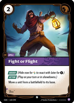 Image of Fight or Flight (168/298) - Origins Foil
